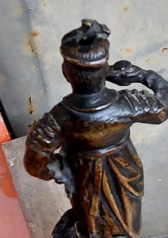 Antique Bronze Orientalist Sculpture - soldier 19th century france