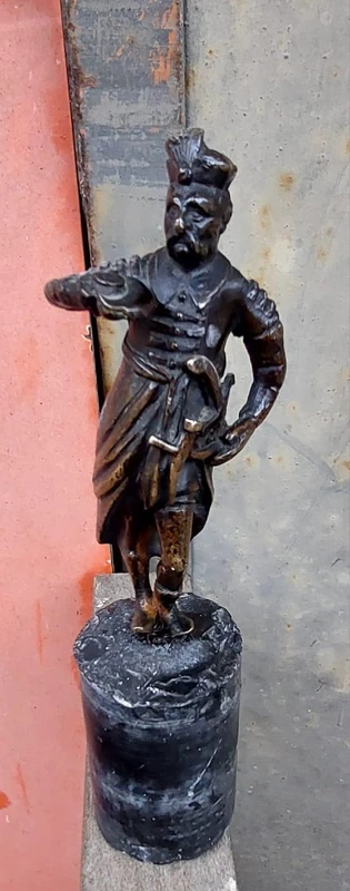 Antique Bronze Orientalist Sculpture - soldier 19th century france