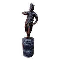 Antique Bronze Orientalist Sculpture - soldier 19th century france