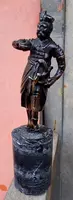 Antique Bronze Orientalist Sculpture - soldier 19th century france