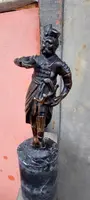 Antique Bronze Orientalist Sculpture - soldier 19th century france