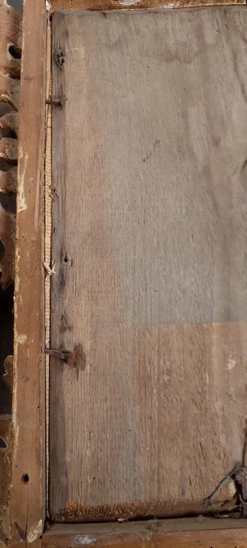 Antica Specchiera Legno  Barocca Originale Inizio XVIII secolo Dorata Intagliata