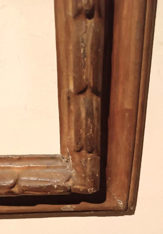 Antique lacquered frame SALVATOR ROSA 17th century italy 104 x 90 cm