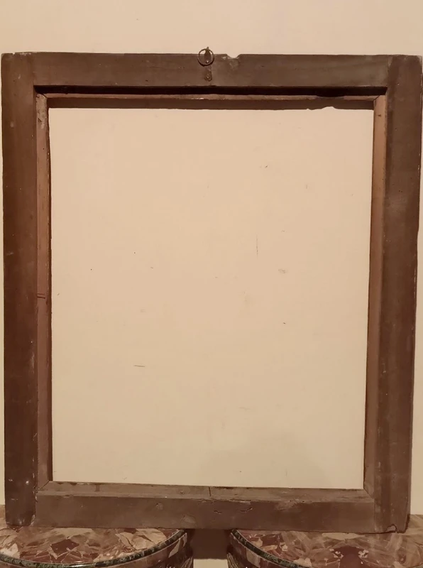 Antique lacquered frame SALVATOR ROSA 17th century italy 104 x 90 cm