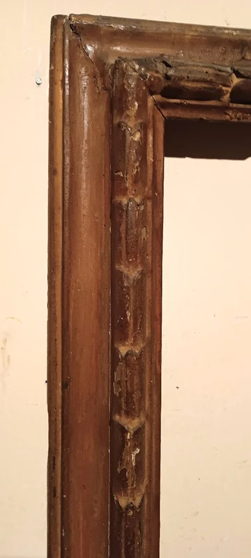 Antique lacquered frame SALVATOR ROSA 17th century italy 104 x 90 cm