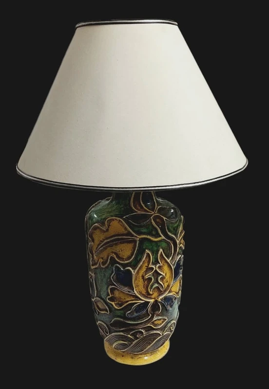Lampada In Ceramica  UGO ZACCAGNINI Anni 30