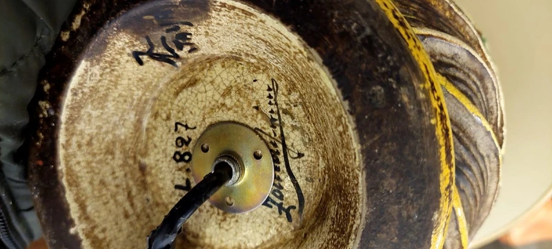 Lampada In Ceramica  UGO ZACCAGNINI Anni 30