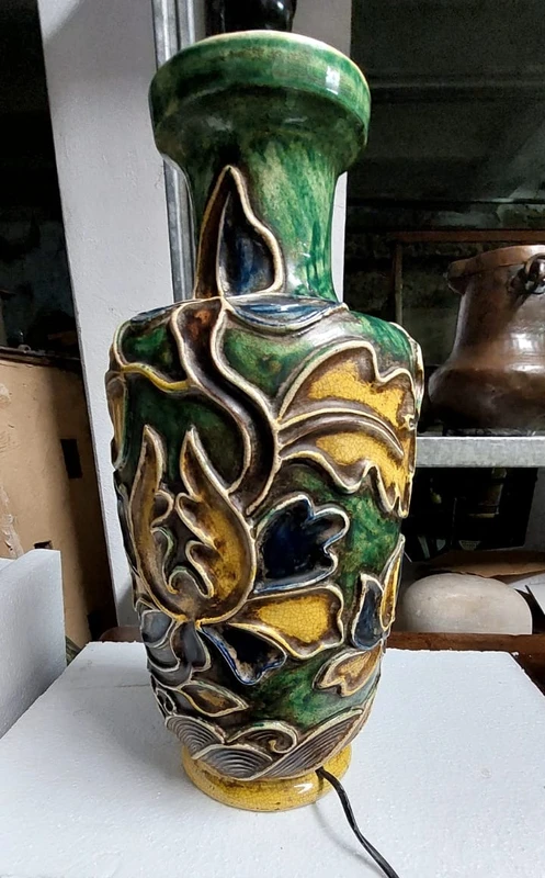 Lampada In Ceramica  UGO ZACCAGNINI Anni 30