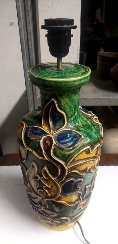 Lampada In Ceramica  UGO ZACCAGNINI Anni 30