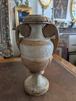 Carved and Gilded Wooden Vase Candlestick