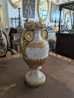 Carved and Gilded Wooden Vase Candlestick