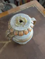 Carved and Gilded Wooden Vase Candlestick