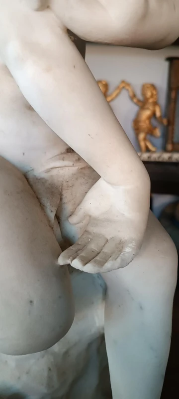 Grande sculpture en marbre 19ème siècle -