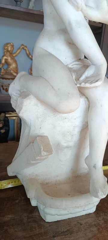 Grande sculpture en marbre 19ème siècle -