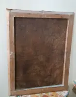 19th century oil painting on canvas, fruit vase with flowers