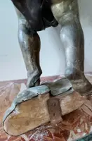 Antica scultura bronzo dorato,barocco,putto alato