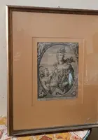 burin engraving .Ceres -Hendrik Goltzius (1558-1617) CERES