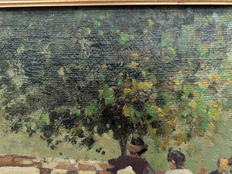 Market scene with cattle, Ferruccio Rontini
