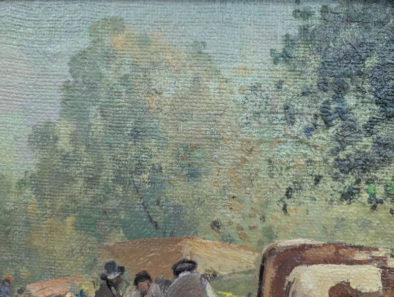 Market scene with cattle, Ferruccio Rontini
