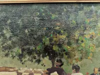 Market scene with cattle, Ferruccio Rontini