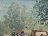 Market scene with cattle, Ferruccio Rontini
