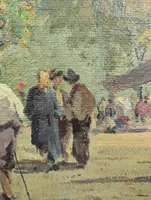 Market scene with cattle, Ferruccio Rontini