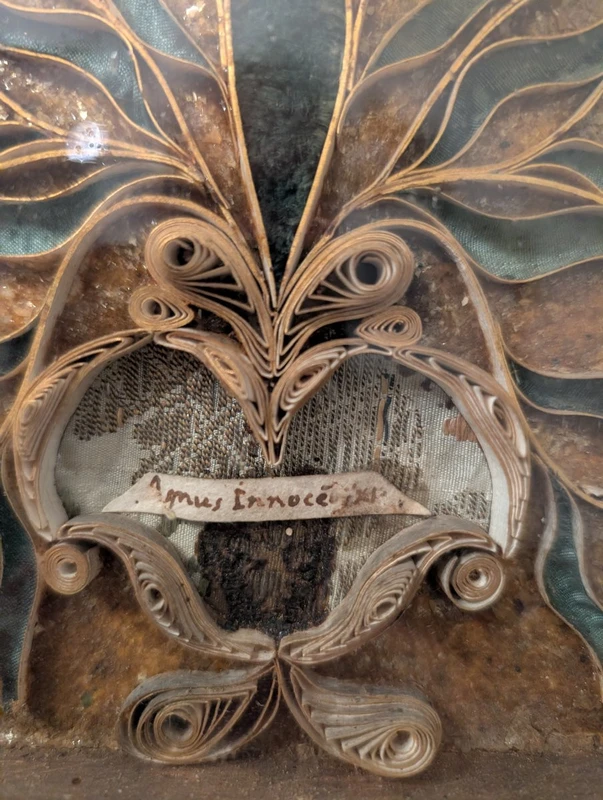 Reliquiario Agnus Dei in cera XVII secolo Innocenzo XI