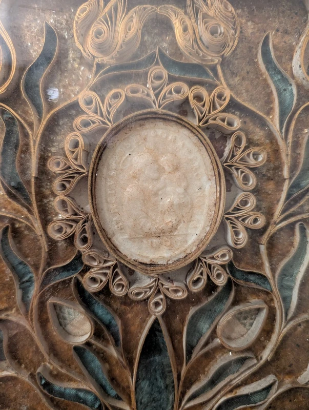 Reliquiario Agnus Dei in cera XVII secolo Innocenzo XI