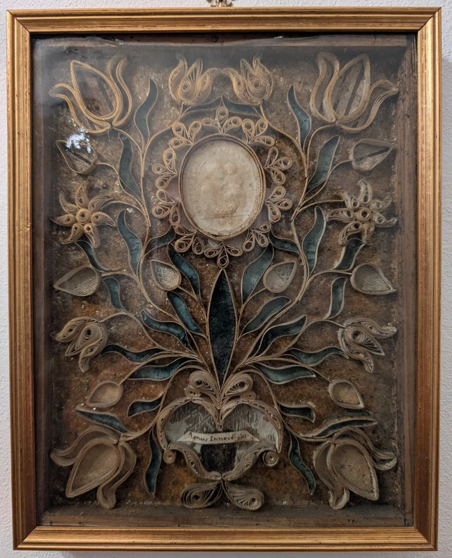 Reliquiario Agnus Dei in cera XVII secolo Innocenzo XI