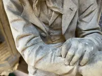 Coppia di elementi scultorei in terracotta – Firmati e datati 1866 “W. Wolff”