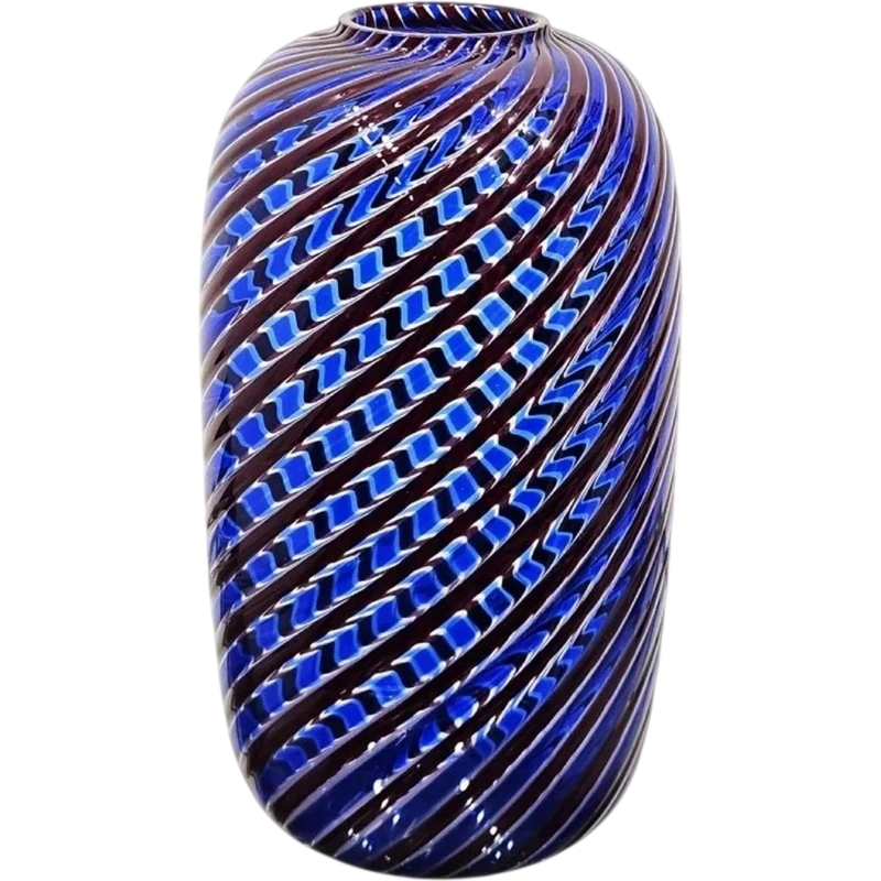 Venini vase - Murano art glass signed and dated 1981