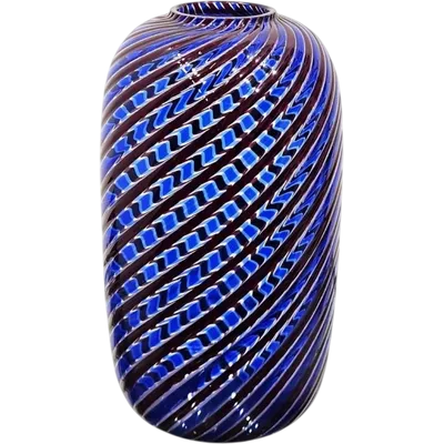Venini vase - Murano art glass signed and dated 1981
