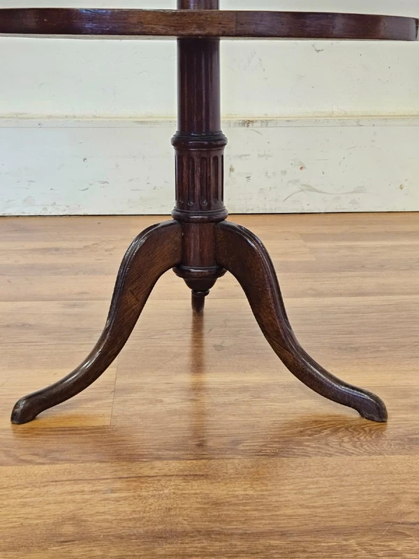 Wooden side table lamp, 20th century