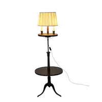 Wooden side table lamp, 20th century