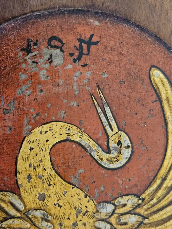 Floor lamp with integrated small table, 20th century