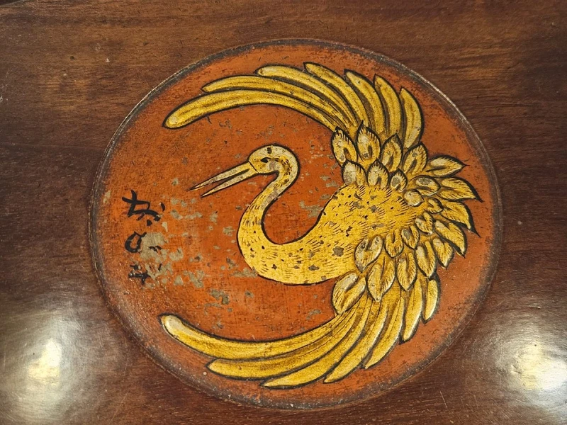 Floor lamp with integrated small table, 20th century