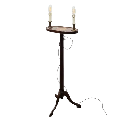 Lampada da terra con tavolino integrato, XX secolo