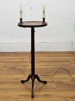 Floor lamp with integrated small table, 20th century