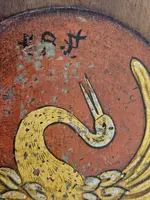 Floor lamp with integrated small table, 20th century