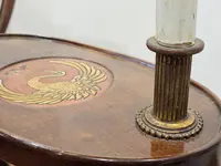 Floor lamp with integrated small table, 20th century