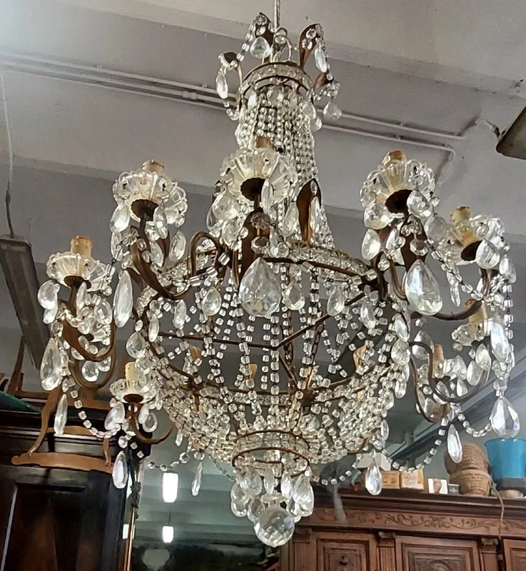 Balloon Chandelier Italy Last Quarter 19th Century"