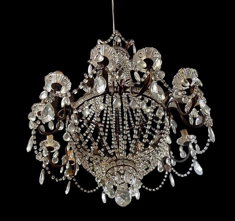 Balloon Chandelier Italy Last Quarter 19th Century"