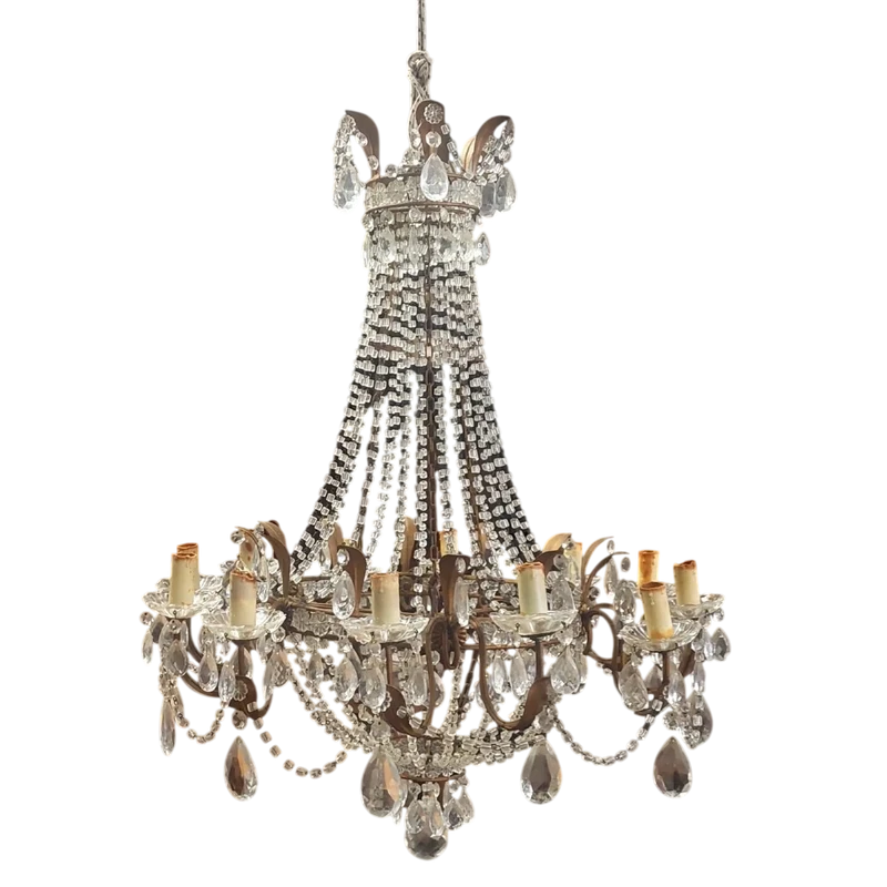 Balloon Chandelier Italy Last Quarter 19th Century"