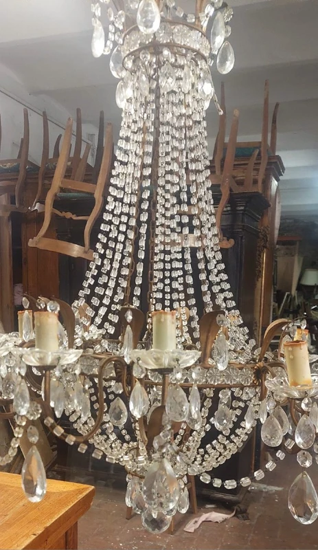 Balloon Chandelier Italy Last Quarter 19th Century"