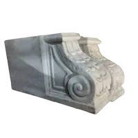 Pair of large capitals , marble corbels from the 18th century