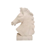 1930s alabaster sculpture depicting a horse