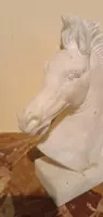 1930s alabaster sculpture depicting a horse
