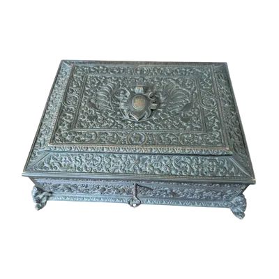  Bronze jewelry box - Neo-Renaissance style, late 19th century