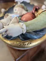 Vierge à l'enfant avec des anges - céramique de Giuseppe Cappe - années 1950