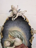 Vierge à l'enfant avec des anges - céramique de Giuseppe Cappe - années 1950